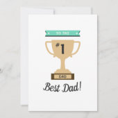 1番最高のパパ賞ウィムシー・トロフィー父の日 (正面)