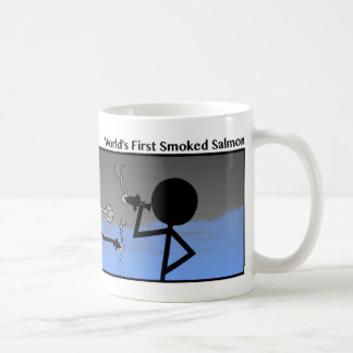 1番目おもしろいのスモークサーモンのステックマンマグカップ – 110 コーヒーマグカップ