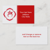 1番目のチャクラ(ルートチャクラ) 名刺 (正面/裏面)