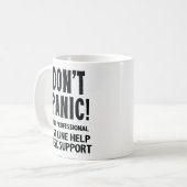 1番目のラインデスク救済サポート コーヒーマグカップ (正面左)