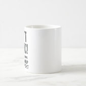 1番目のラインデスク救済サポート コーヒーマグカップ (中央)