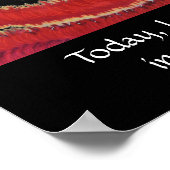 1番目のルートチャクラ#1-今日、私は世界で安全である ポスター (角)