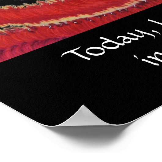 1番目のルートチャクラ#1-今日、私は世界で安全である ポスター (角)