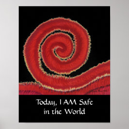 1番目のルートチャクラ#1-今日、私は世界で安全である ポスター