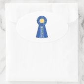 1番目の場所のリボン 楕円形シール (バッグ)