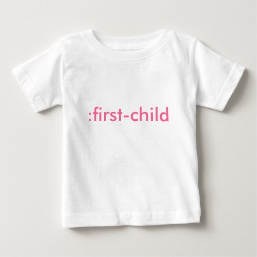 :1番目の子オーガニック ベビーTシャツ (正面)