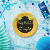 1番目の最初の誕生日ビーデー名 ペーパープレート (パーティー)