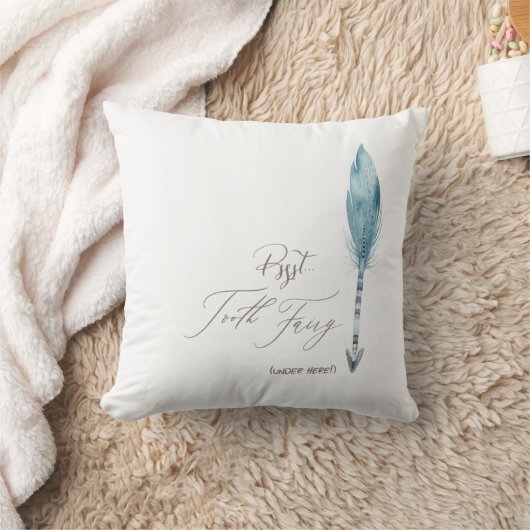 1番目の歯の投げ口の歯のおとぎ失ったの方向 クッション (ブランケット)