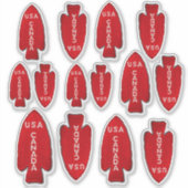 1番目の特殊部隊の退役軍人輪郭 シール (正面)