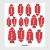 1番目の特殊部隊の退役軍人輪郭 シール (シート)