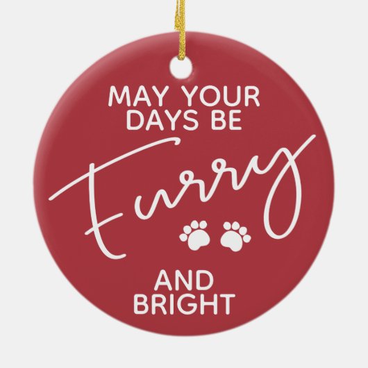 1番目の犬のクリスマスは、あなたの日は写真と一緒に毛皮 セラミックオーナメント (裏面)