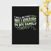 1番目の百万長者のトレーダー·マネー·チャート カード (黄色い花)