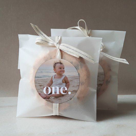 1番目の誕生日の写真 – 1 ラウンドシール