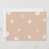 1番目の誕生日デイジーパーティーフォト招待状 招待状 (裏面)