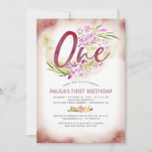 1番目の誕生日パーティー誕生日ワン招待状 招待状 (正面)