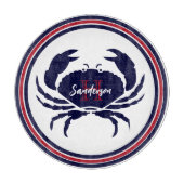 1番航海の目の赤い海軍の白蟹 カッティングボード (正面)