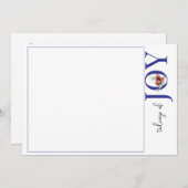 1白いクリスマスカードの写真 – JOY シーズンカード (正面/裏面)