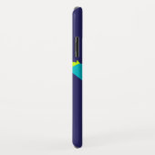 1目のエイリアンキッズブルー緑の名前 Case-Mate iPhoneケース (裏面/右)