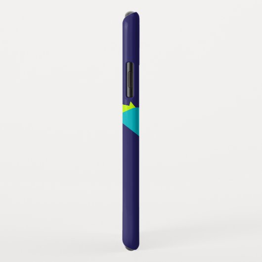 1目のエイリアンキッズブルー緑の名前 Case-Mate iPhoneケース (裏面/右)