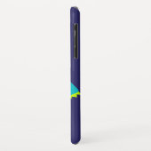 1目のエイリアンキッズブルー緑の名前 Case-Mate iPhoneケース (裏面/左)