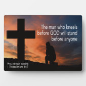 1祈テサロニケ5:17 フォトプラーク (正面)