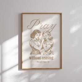 1祈テサロニケ5 17 ポスター