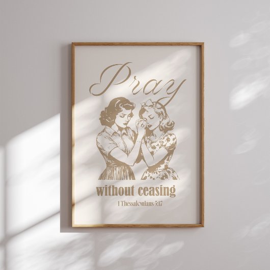 1祈テサロニケ5 17 ポスター