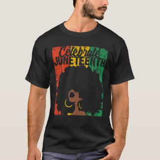 1祝レトロアフリカ色女性ギフト Tシャツ