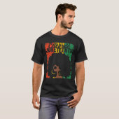 1祝レトロアフリカ色女性ギフト Tシャツ (正面フル)