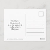 1祝年12月のカスタマイズ可能なキリスト教聖句 ポストカード (裏面)