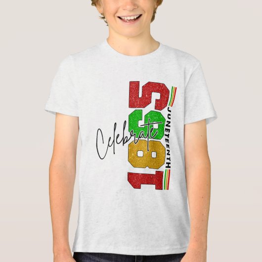 1祝月11日、黒史、アフリカアメリカ トライブレンドＴシャツ (正面)