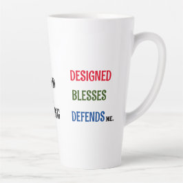 "1神1王の神が私を設計"コレクション カフェラテマグ