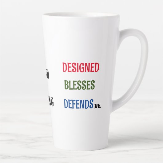 "1神1王の神が私を設計"コレクション カフェラテマグ (右)