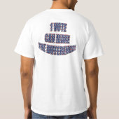 1票は違いを作ることができる、選挙 Tシャツ (裏面)