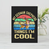 1私のドイツの羊飼い私はクールヴィンテージ 招待状 (スタンド正面)