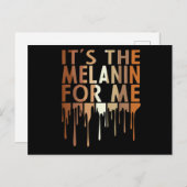 1私のメラニンのメラニン黒歴M 案内ポストカード (正面/裏面)