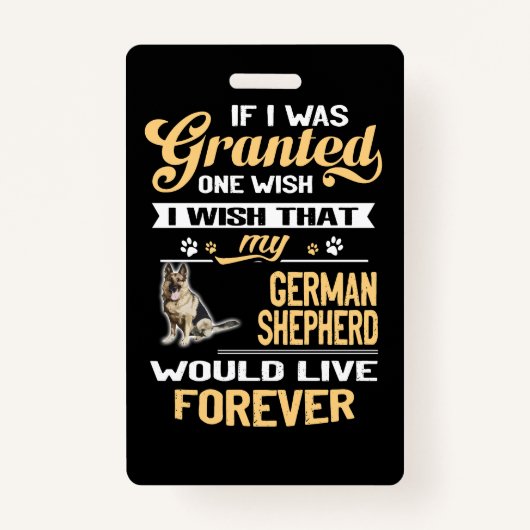 1私もしは私のドイツ語を望む一つの願いを与えられた バッジ (正面)