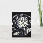 1秒走毎のカウントステッカーを作るの時計 カード (正面)