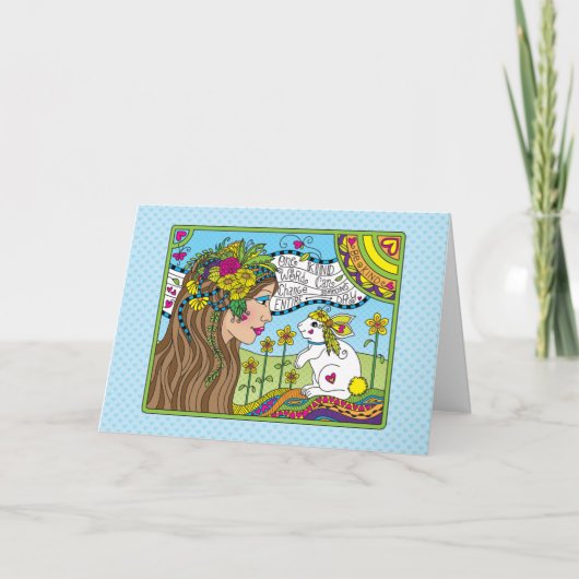 1種類のWord_Greetingカード カード (正面)