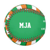 #1第1パパ父の日アイルランド国旗 野球ボール (正面左)