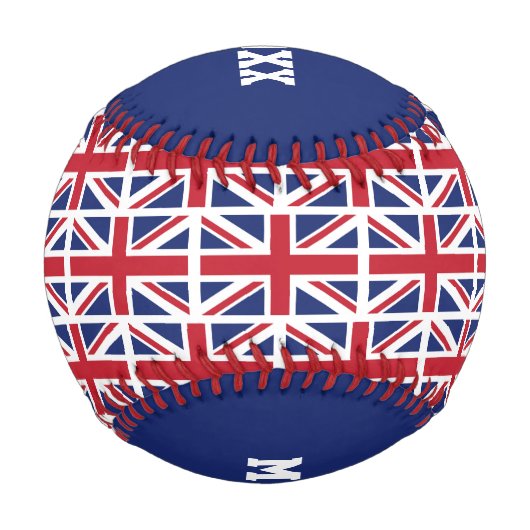 #1第1パパ父の日イギリス連合ジャック国旗 野球ボール (裏面)