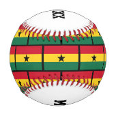 #1第1パパ父の日ガーナ国旗 野球ボール (裏面)