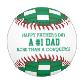 #1第1パパ父の日ナイジェリア国旗 野球ボール (正面)