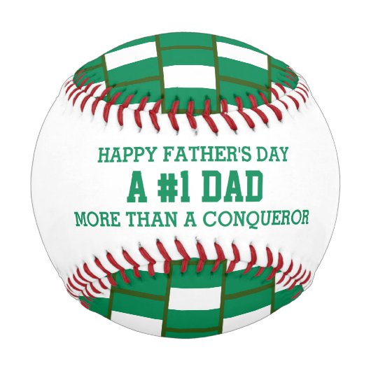 #1第1パパ父の日ナイジェリア国旗 野球ボール (正面)