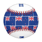#1第1パパ父の日ニュージーランド国旗 野球ボール (裏面)