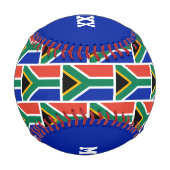 #1第1パパ父の日南アフリカ国旗 野球ボール (裏面)