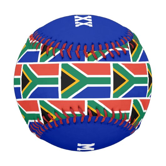 #1第1パパ父の日南アフリカ国旗 野球ボール (裏面)