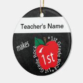 1等岩石 |学校先生 |黒板 セラミックオーナメント (左)