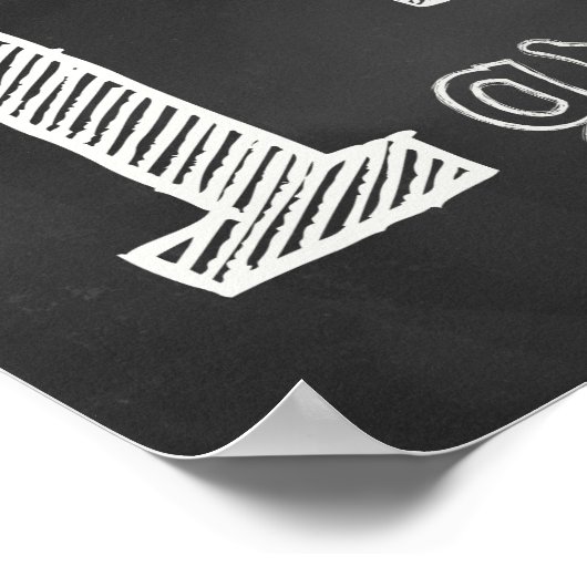 1等級標識 – Chalkboard ポスター (角)