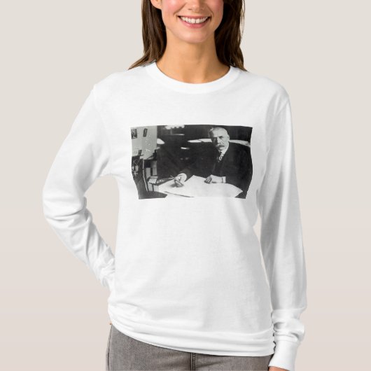 1管弦楽用総譜のエドワード・エルガー仕事 Tシャツ (正面)